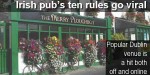 Irish pub’s ten rules for a good night out